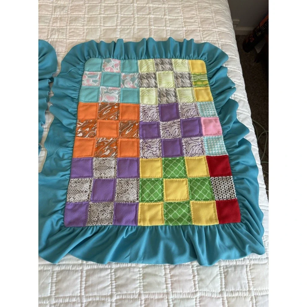 Vintage Quilt Polyester Patchwork 83 X 90